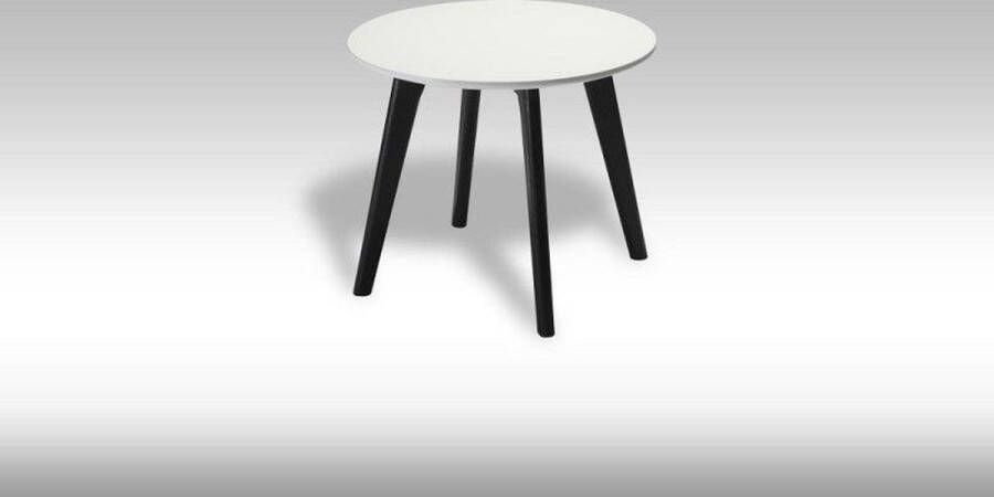 Solliden Livie Salontafel Rond 48 cm 40cm hoog Zwart wit