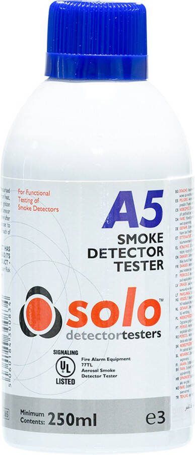Solo A5 Rookmelder testspray Testgas Handheld gebruik of met dispenser 250 ml