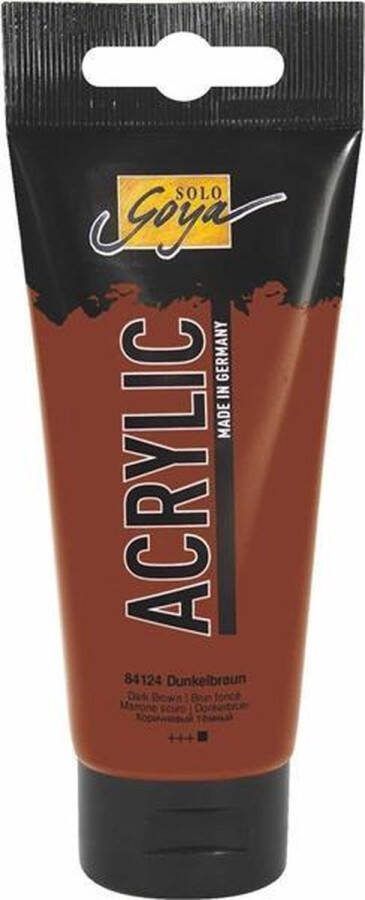 Solo Goya Donkerbruine Acrylverf 100ml tube Hoge kwaliteit A-merk