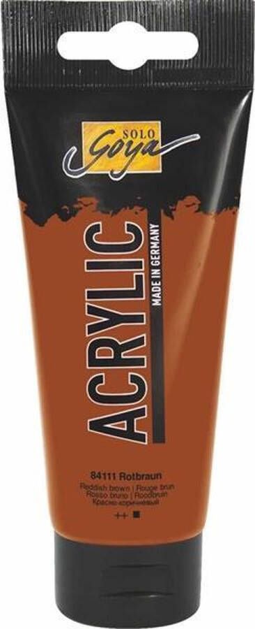 Solo Goya Roodbruine Acrylverf 100ml tube Hoge kwaliteit A-merk