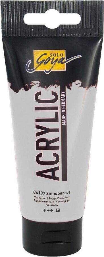 Solo Goya Zilveren Acrylverf 100ml tube Hoge kwaliteit A-merk