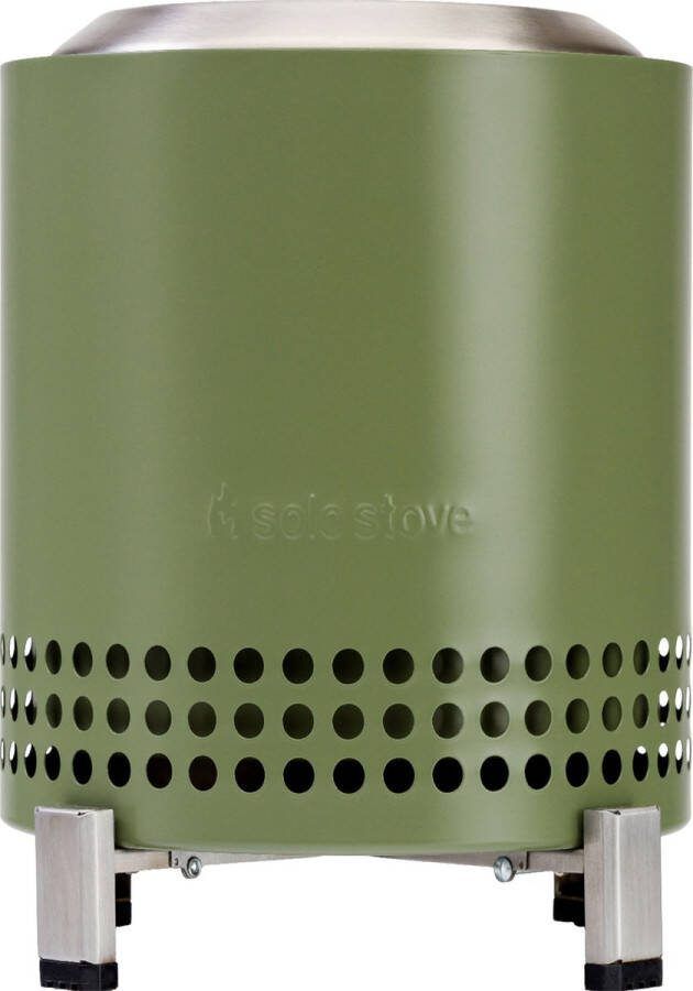 Solo Stove Mesa XL Vuurkorf voor op tafel Rookarm minivuur voor in de stad en voorsteden Werkt op pellets of hout veilig roestvrij staal met standaard reistas 21 8 x 17 8 cm 1 kg Groen