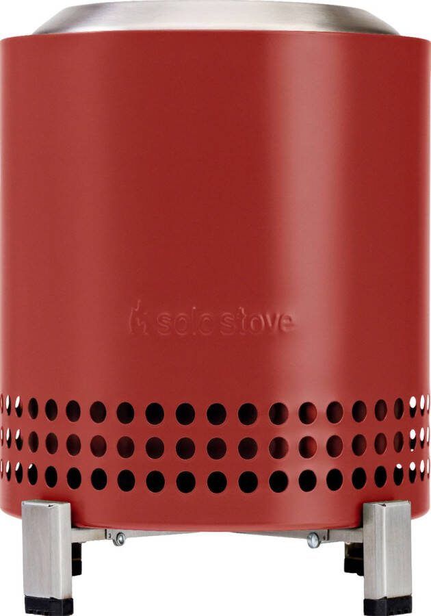 Solo Stove Mesa XL Vuurkorf voor op tafel Rookarm minivuur voor in de stad en voorsteden Werkt op pellets of hout veilig roestvrij staal met standaard reistas 21 8 x 17 8 cm 1 kg Rood