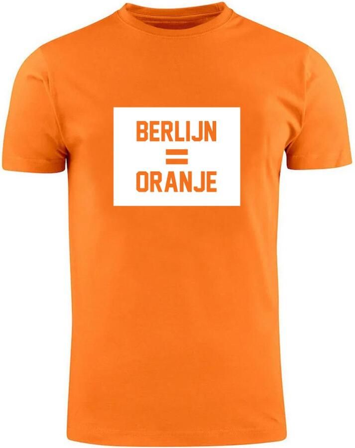 Sol's Berlijn is Oranje T-shirt Nederlands Elftal EK Duitsland 2024 Voetbal Unisex Shirt Holland Dames en Heren