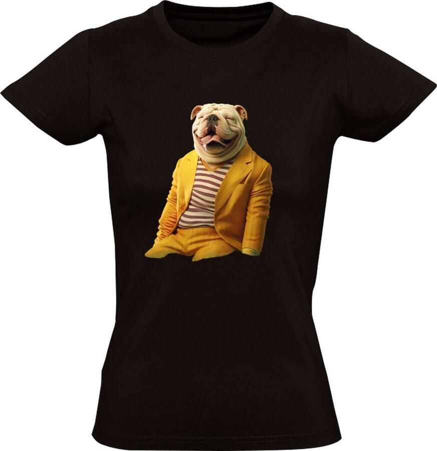 Sol's Chill dog Dames T-shirt hond rijk dier geld klasse