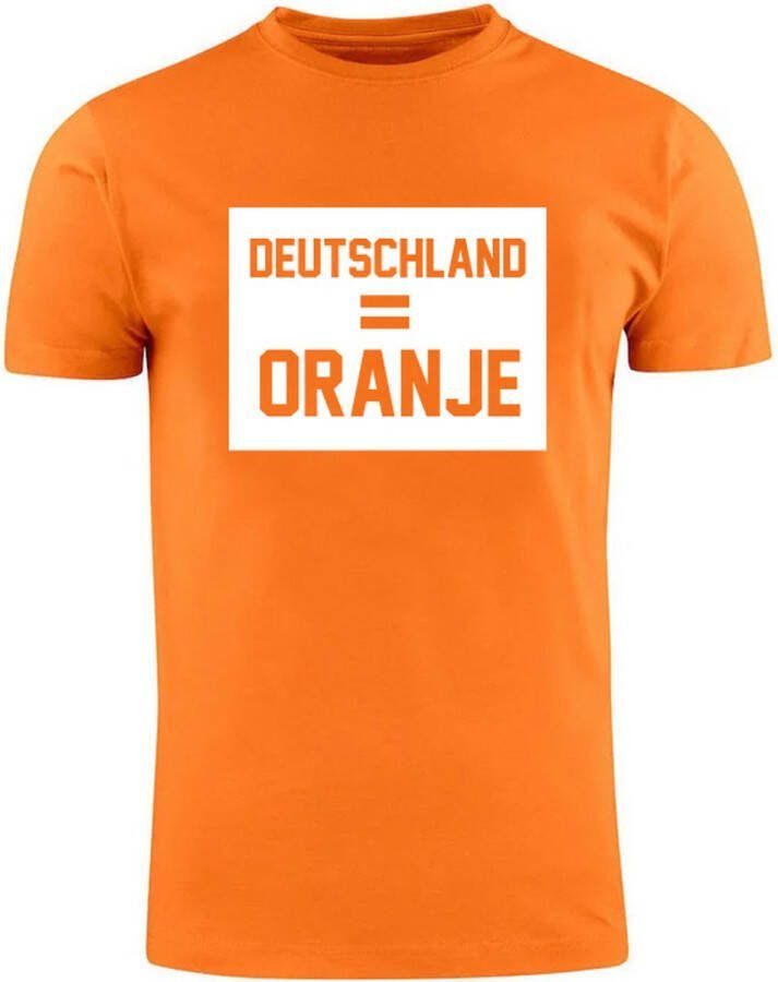 Sol's Deutschland is Oranje T-shirt Nederlands Elftal EK Duitsland 2024 Voetbal Unisex Shirt Holland Dames en Heren