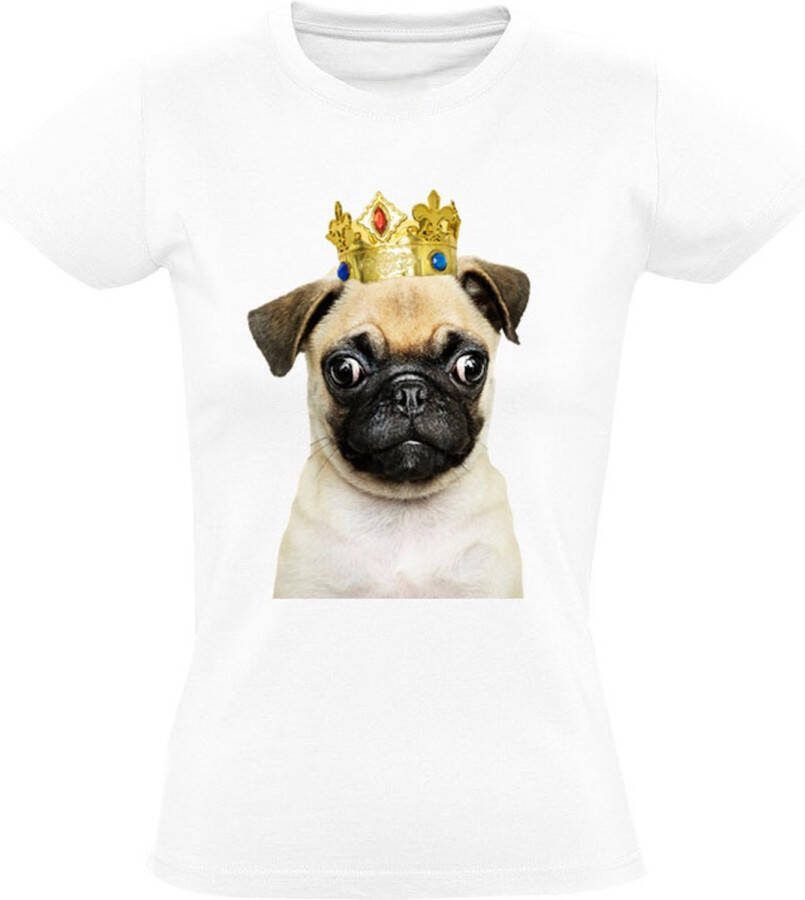 Sol's Dog Crown Dames T-shirt hond kroon dier koning koningin