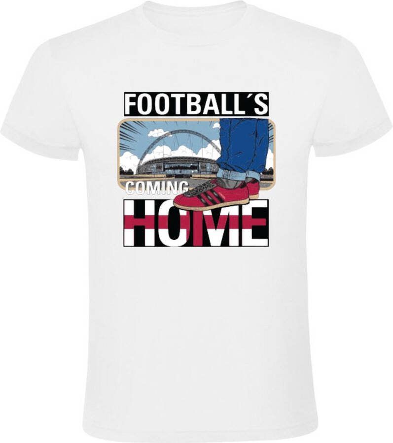 Sol's Football's Coming Home Wit T-shirt engeland it's coming home ek voetbal finale berlin