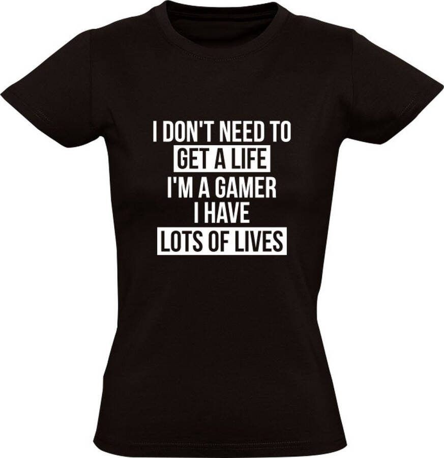 Sol's Gamer Life Dames T-shirt Joystick Controller Game Console Computerspel Game Computer Videogame Videospel