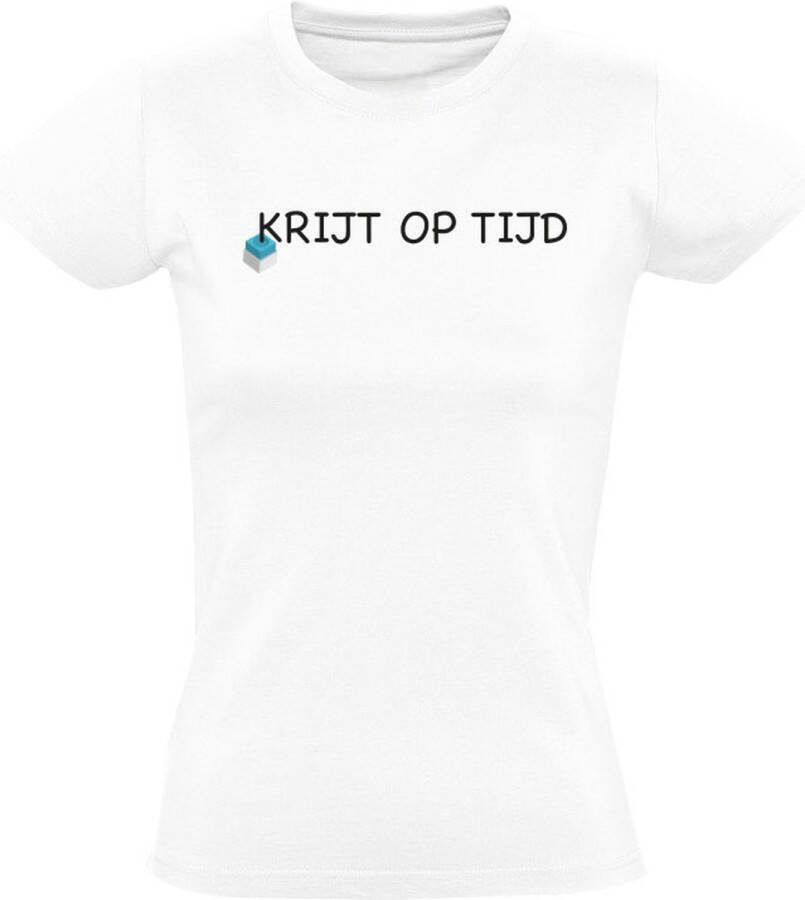 Sol's Krijt op tijd Dames T-shirt biljarten poolen snooker