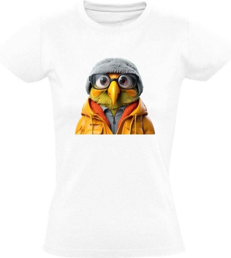 Sol's Rare Vogel Dames T-shirt papegaai gek grappig raar dier