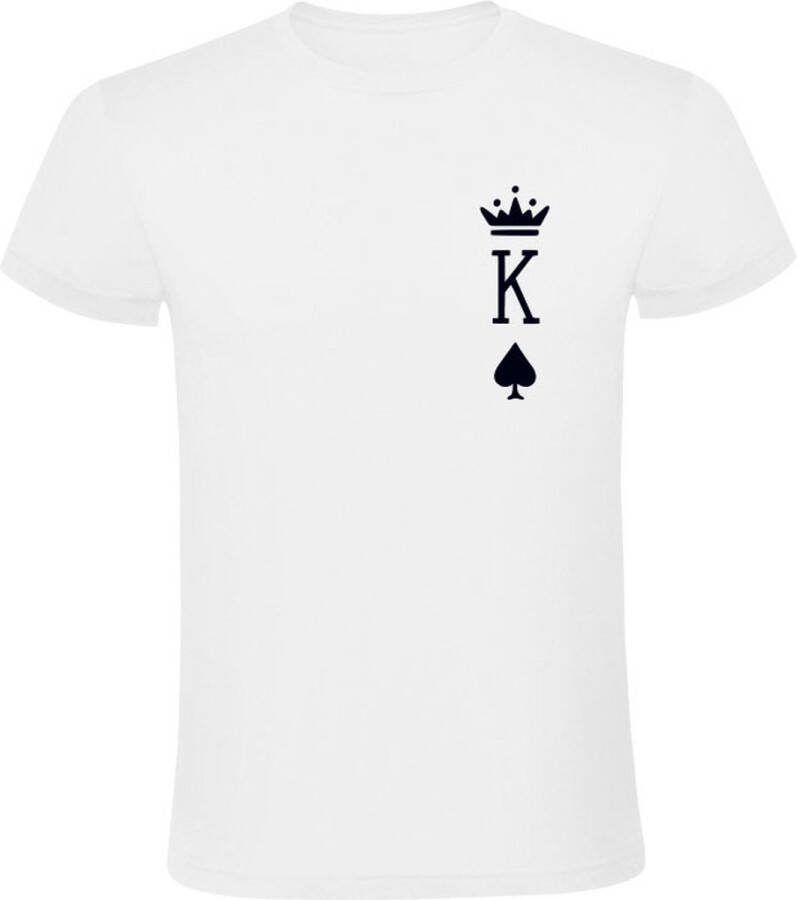 Sol's Schoppen Koning Heren T-shirt poker blackjack kaarten koning casino