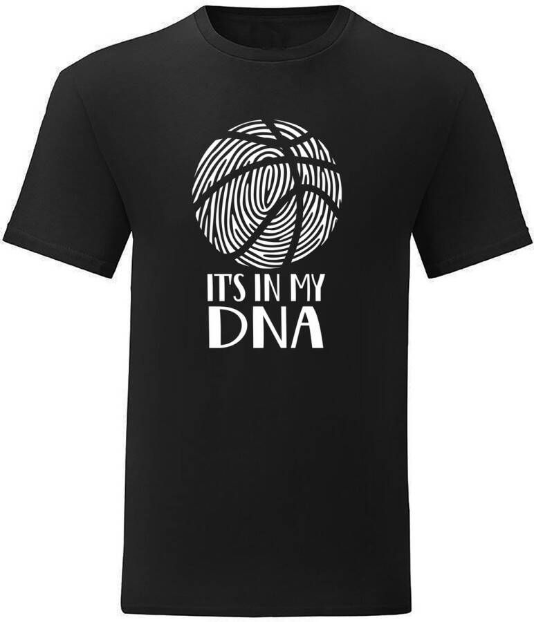 Sol's T-Shirt Casual T-Shirt Fun T-Shirt Fun Tekst Lifestyle T-shirt Sport Basketbal NBA I'ts in my Dna Basketbal Sport Grey L