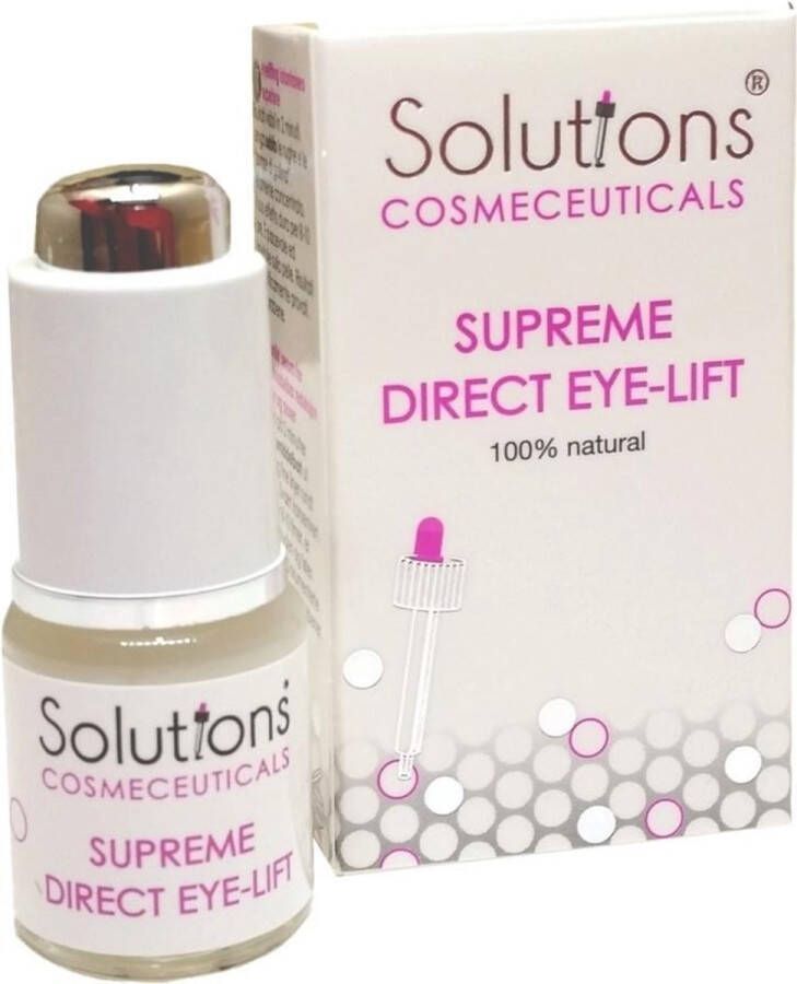 Solutions cosmeceuticals Supreme Direct Eyelift anti-aging anti-rimpel oogcrème instant eye lift- na 2 minuten oogcontourcreme