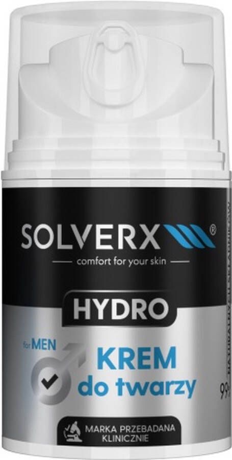 SOLVERX Hydro gezichtscrème voor mannen 50ml