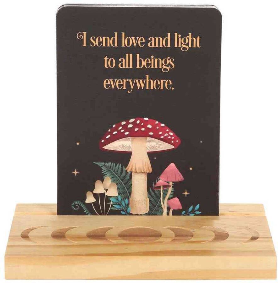 Something Different Affirmation Cards with Wooden Stand Ornament Multicolours