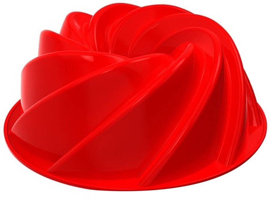 Somstyle 8 Puntige Bakvorm Siliconen Cakevorm Taartvorm Rood