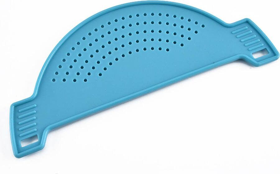 Somstyle Afgietdeksel met Handvaten Zeef Vergiet Blauw