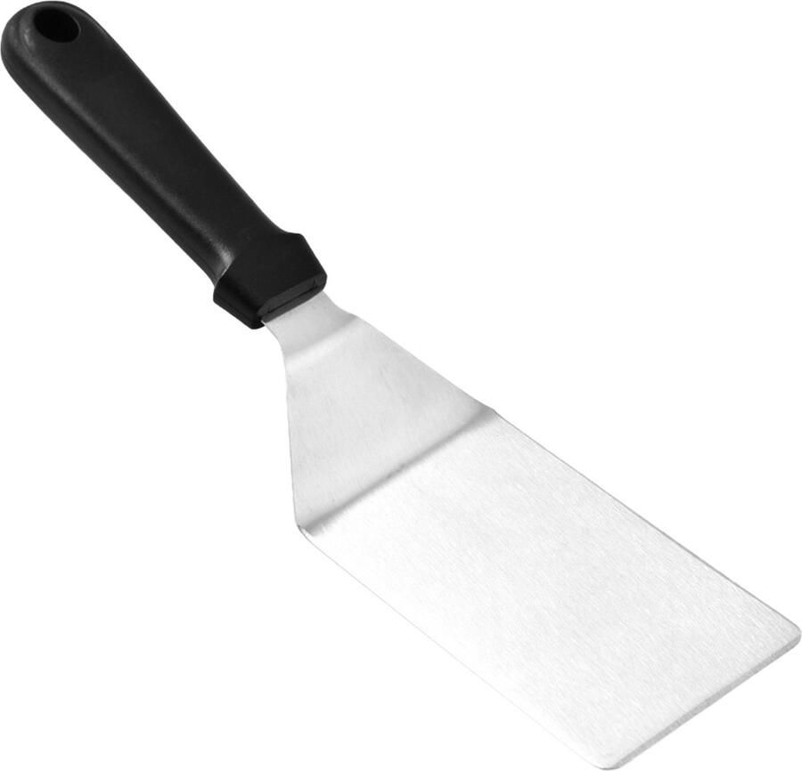 Somstyle BBQ Spatel RVS Barbecue Gereedschap Bakspaan 29 CM Burger Flipper Zwart Zilverkleurig