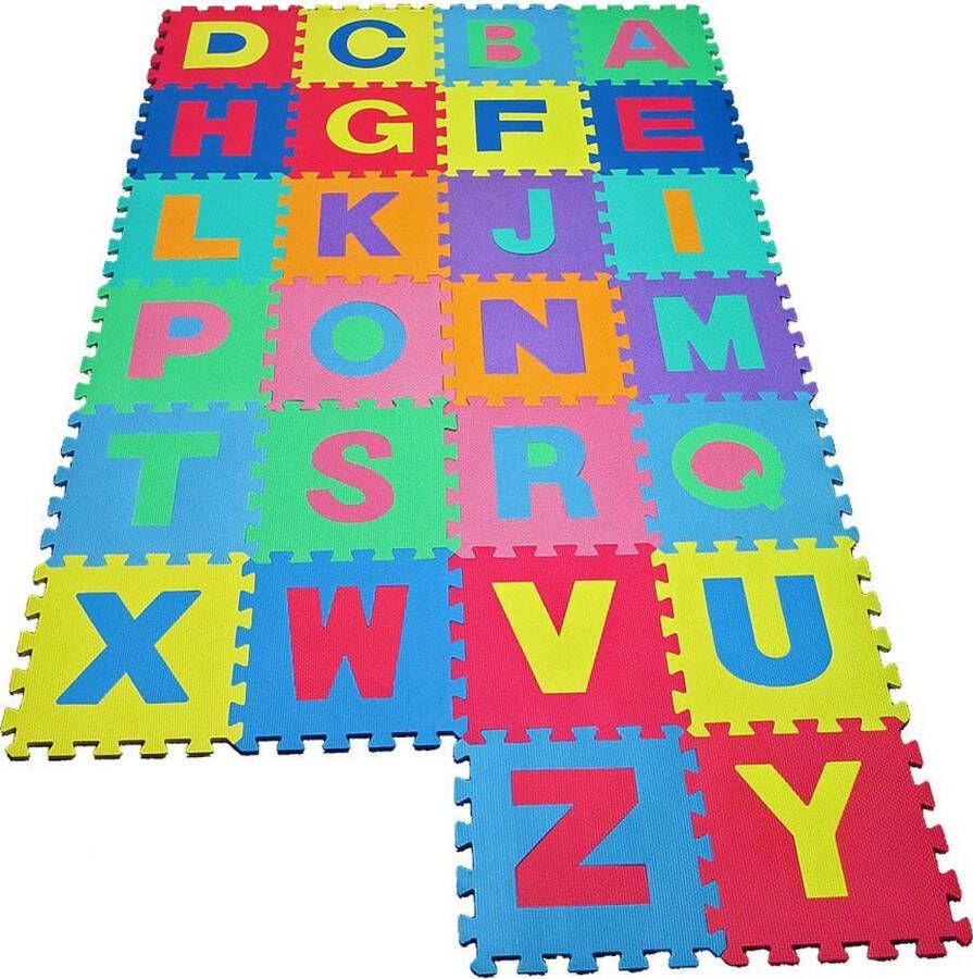 Somultishop Kiduku Puzzelmat speelmat voor baby's en kinderen- 5 stuks- set van 5 180 delige Foamtegels Vloerpuzzel Zwembadtegels XXL foam