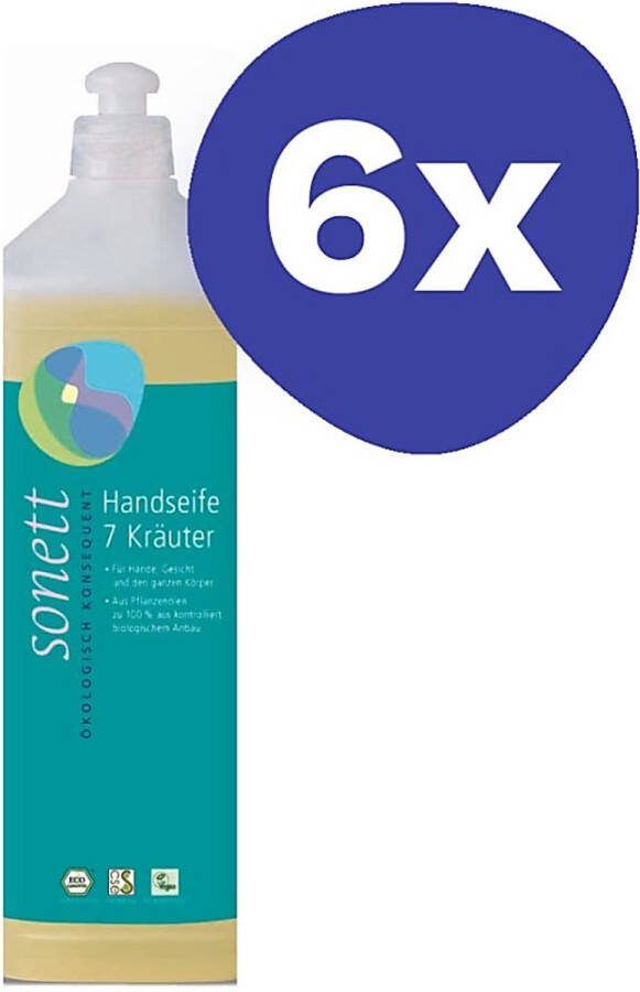 Sonett Handzeep 7 Kruiden (6x 1L)