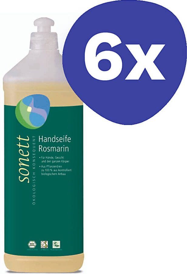 Sonett Handzeep Rozemarijn (6x 1L)
