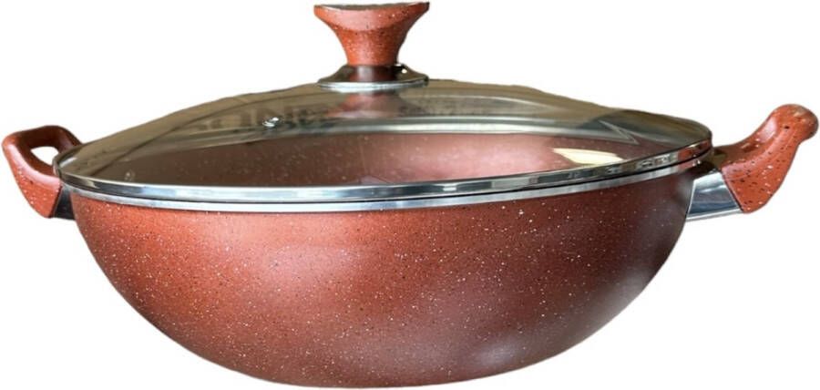 Sonex Graniet Wokpan 27 cm 3 ltr (Geschikt voor alle warmtebronnen)