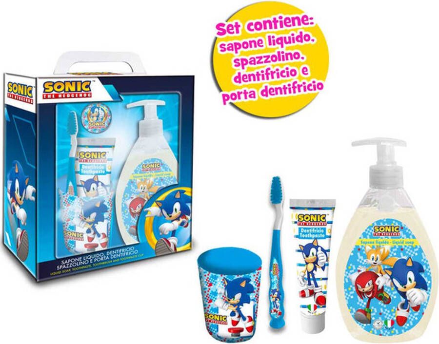 Sonic Set Handzeep + Tandenborstel + Tandpasta + Beker