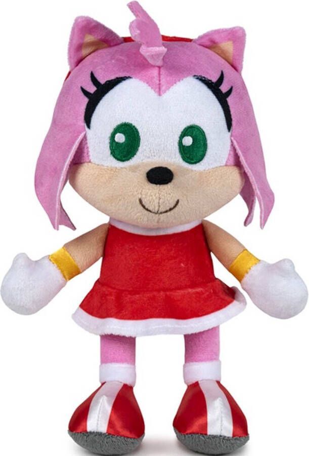 Sonic the Hedgehog Amy Rose Pluche Knuffel 23 cm { 2 Plush Toy Speelgoed knuffeldier knuffelpop voor kinderen jongens meisjes Sonic De Egel Silver Knuckles Shadow Miles Tails Prower Amy Dr. Eggman}