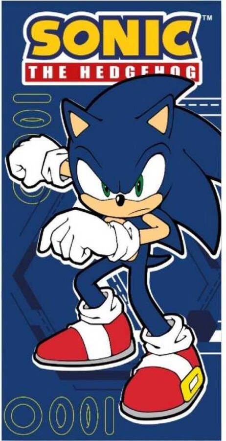 Sonic the Hedgehog Handdoek 70x140 cm Strandlaken Blauw