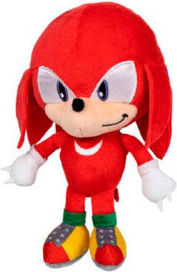 Sonic the Hedgehog Knuckles Pluche Knuffel 26 cm {Speelgoed knuffelpop knuffeldier voor kinderen jongens meisjes Sonic Miles Knuckles Shadow Eggman Sonic de Egel Knuffels}