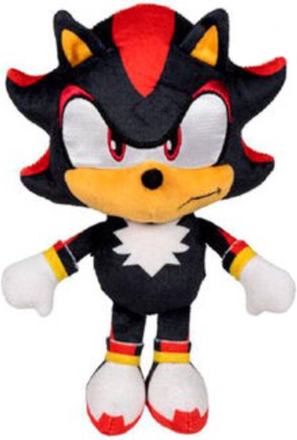 Sonic the Hedgehog Shadow Pluche Knuffel 26 cm {Speelgoed knuffelpop knuffeldier voor kinderen jongens meisjes Sonic Miles Knuckles Shadow Eggman Sonic de Egel Knuffels}