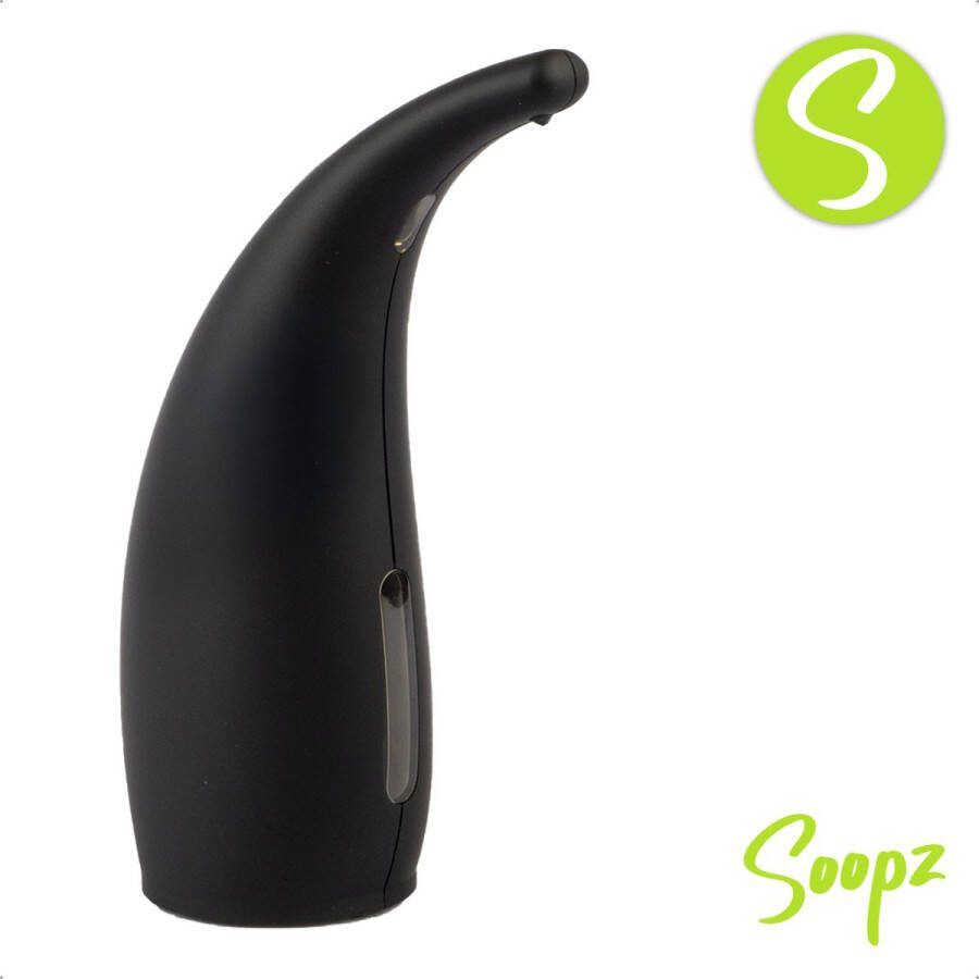 Soopz Black Graphite Classic Automatische zeepdispenser No touch sensor Mat Zwart 300ml – Zeeppompje