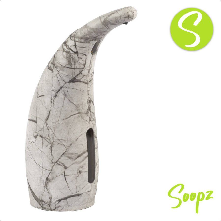 Soopz Marble Grey Classic Automatische zeepdispenser No touch sensor Marmerkleur 300ml – Zeeppompje