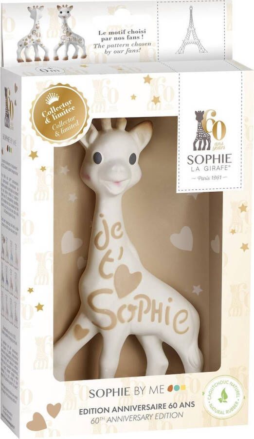 Sophie de Giraf 60 jaar limited edition Bijtspeelgoed Baby speelgoed 100% Natuurlijk rubber BPA- & PVC-Vrij Sophie By Me Beige