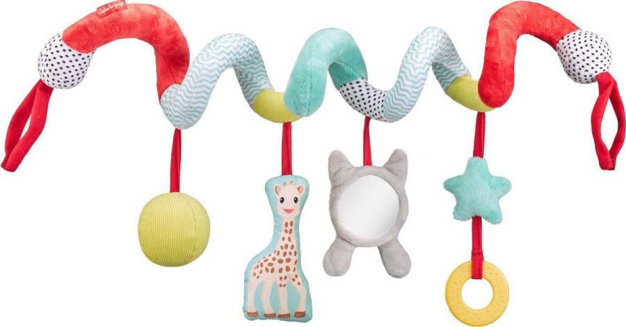 Sophie de Giraf Activiteitenspiraal Boxspiraal Baby speelgoed Met Bijtring Vanaf 3 maanden 20-80 cm Textiel Meerkleuring