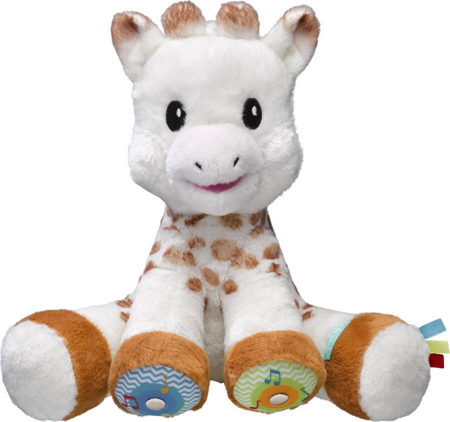 Sophie de Giraf Touch & Music Knuffel Kinderspeelgoed met geluid Kraamcadeau â€“ Babyshower cadeau Vanaf 10 maanden 3 MelodieÃn Inclusief batterijen