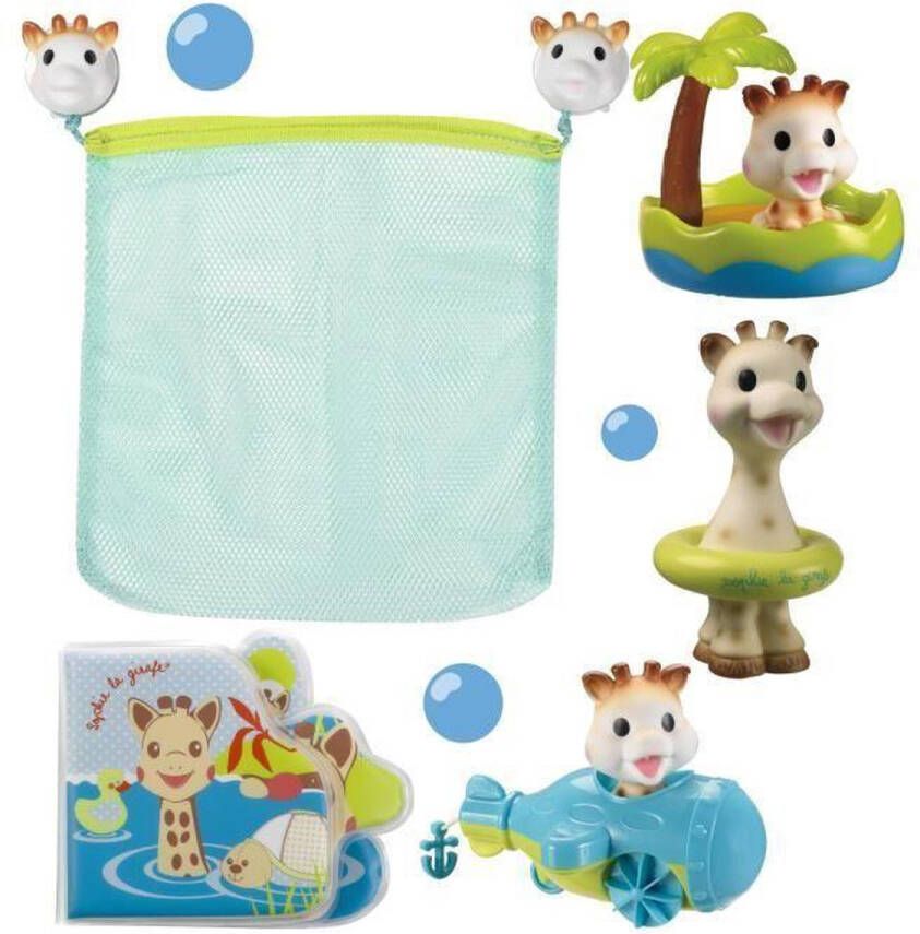 Sophie de Giraf Luxe Badset Bad speelgoed Badspeeltjes Vanaf 10 maanden 5-Delig