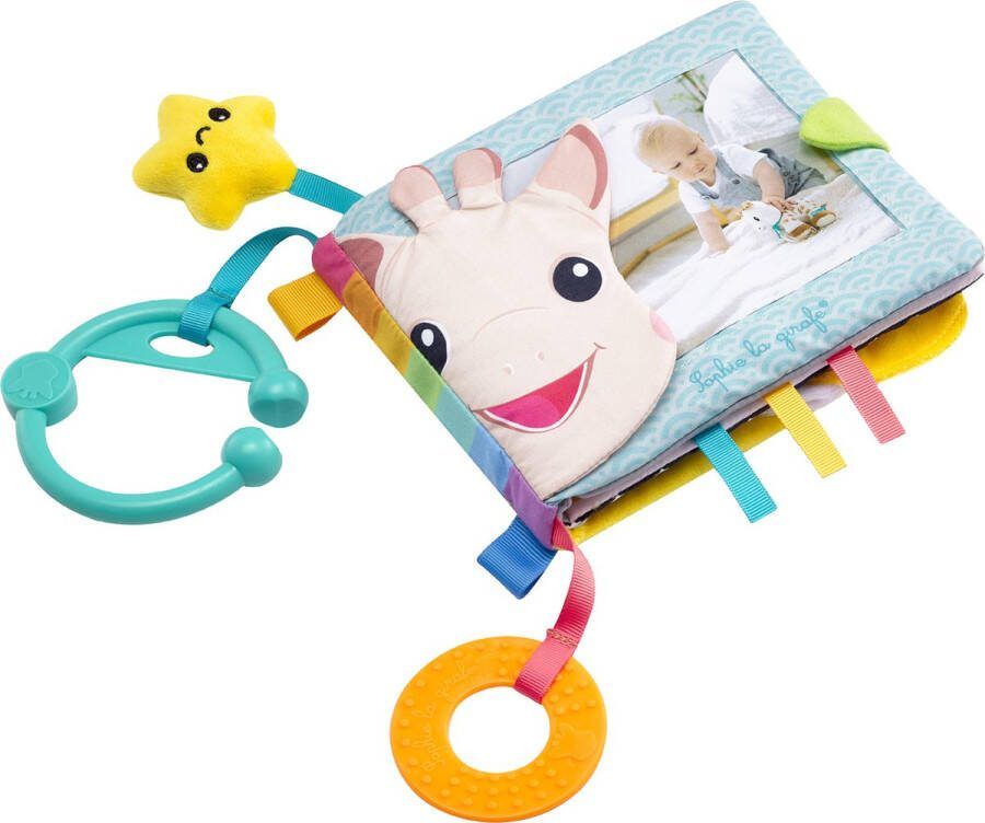 Sophie de Giraf Mijn Eerste Fotoboek Babyboekje Baby boek Baby speelgoed Voor 6 foto's Vanaf 0 maanden 25x20x45 cm Meerkleurig