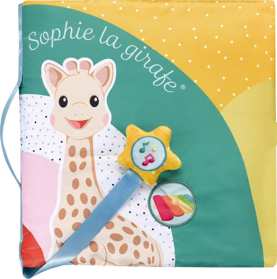 Sophie de Giraf Touch & Play Boek Speelgoedboek Voelboekje Baby Met geluid Vanaf 3 maanden 8 Pagina's 30 x 30 cm Inclusief batterijen