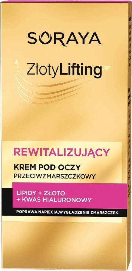 Soraya Golden Lifting revitaliserende anti-rimpel oogcrème 15ml