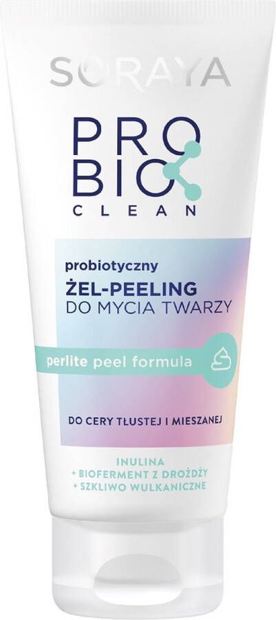 Soraya Probio Clean probiotische gel-peeling face wash voor vette en gemengde huid 150ml