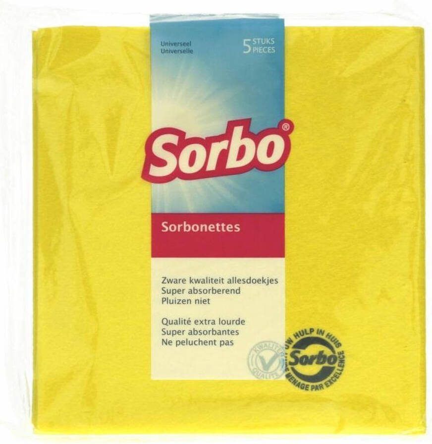 Sorbo 13x nettes Schoonmaakdoekjes 38x40 cm 5 stuks