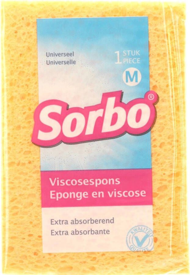 Sorbo 1x Viscose sponzen schoonmaaksponzen 14 cm Streeploos resultaat Huishoudelijke producten Huishouden Schoonmaken afwassen