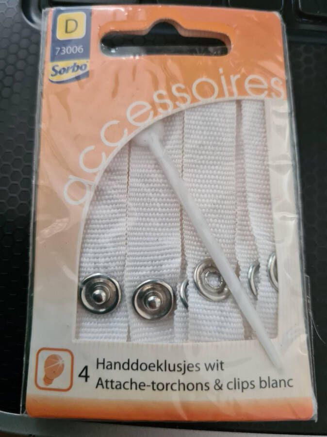 Sorbo 4 handdoeklusjes wit handoeklusje handoeklusjes lusjes zonder naaien ophanglus ophanglussen theedoek 4x lusje ophanglusje