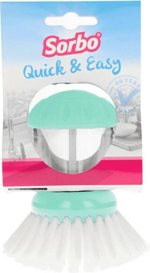 Sorbo 4x Afwasborstel Quick & Easy Mint