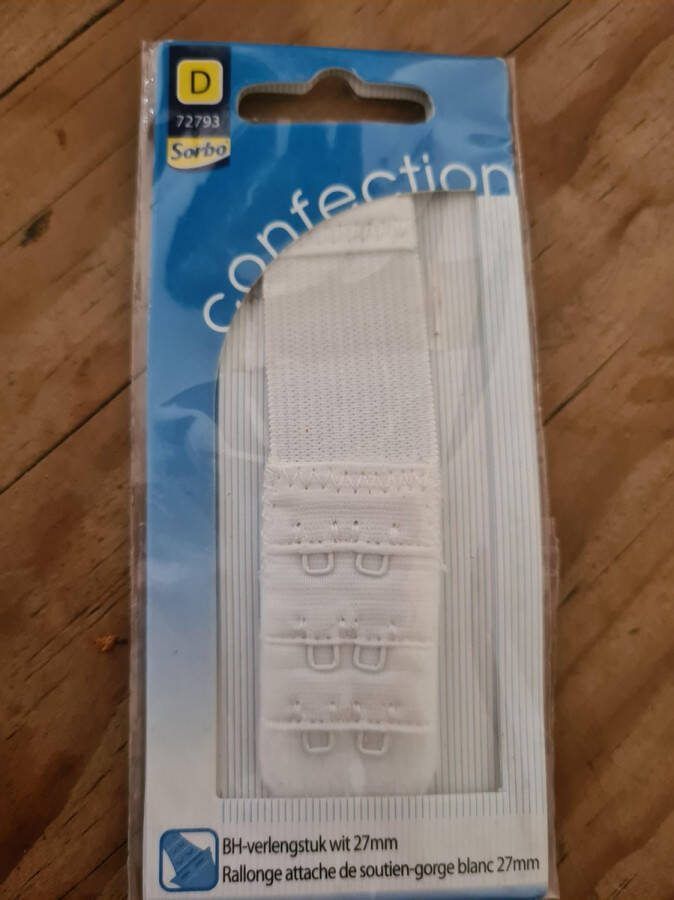 Sorbo BH verlengstuk wit 27mm. hoog.