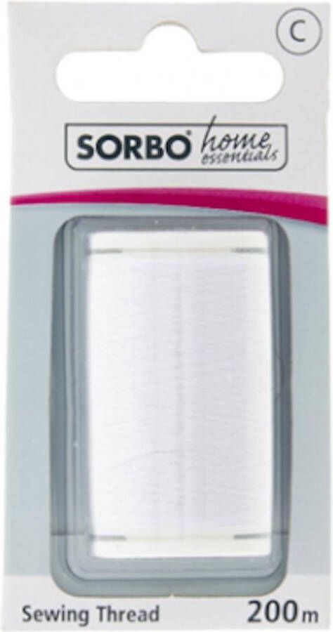 Sorbo Home Essentials wit naaigaren 200 m 100% polyester sterk garen