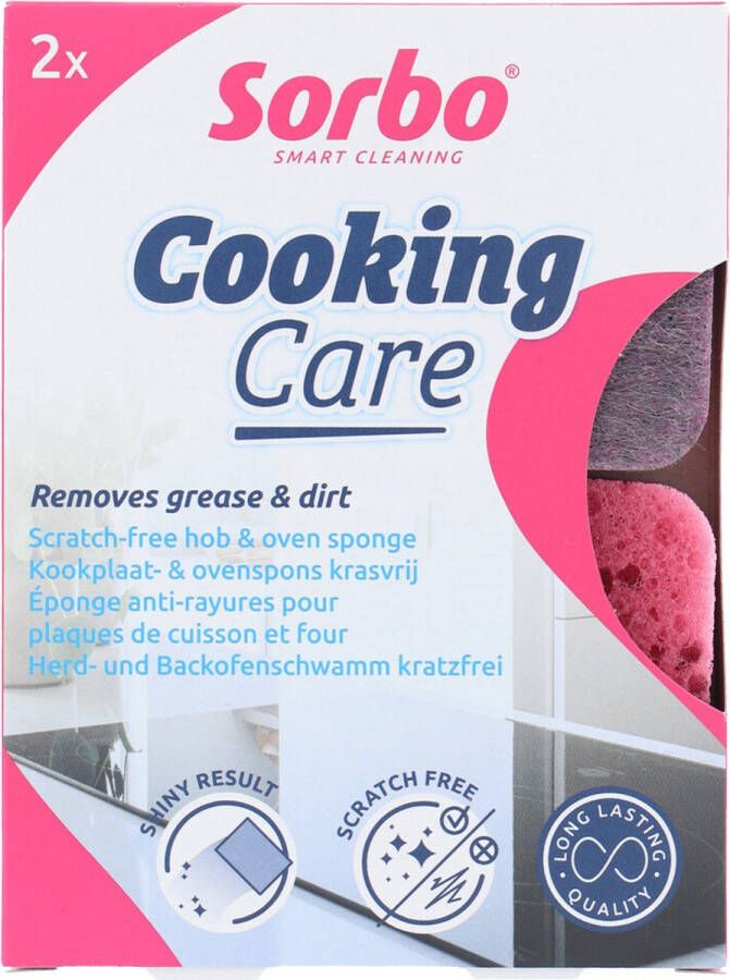 Sorbo Keukenspons Cooking Care 2 stuks
