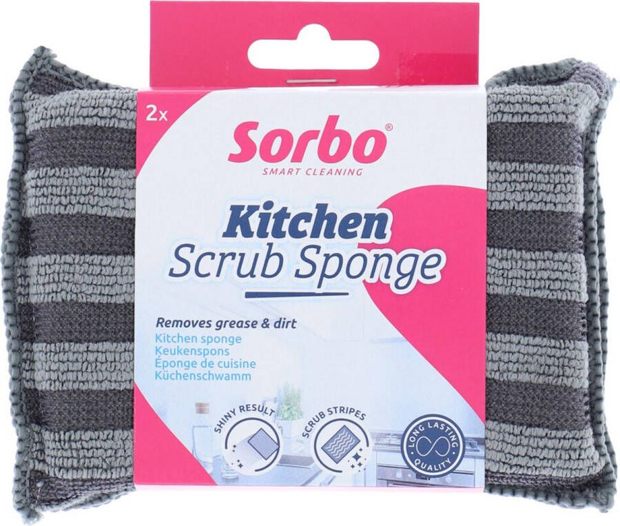 Sorbo 2-in-1 Microvezelspons Home Deco 2 Stuks